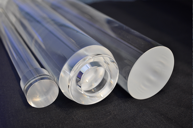 Transparent quartz tube